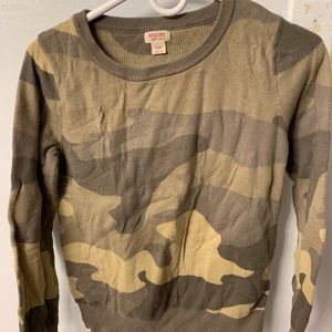 Camo sweater